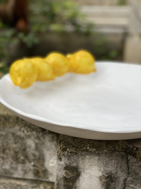 Piatto con limoni a rilievo - immagine 3