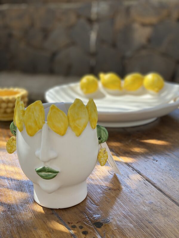 Piatto con limoni a rilievo - immagine 4